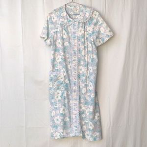 Vintage Dan-Ellen House Dress with Snaps - M